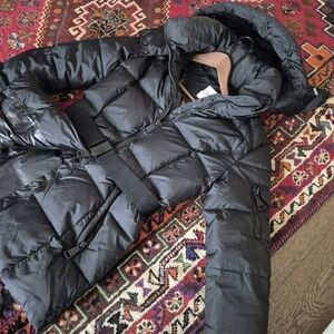 Black Puffer Jacket with Hood